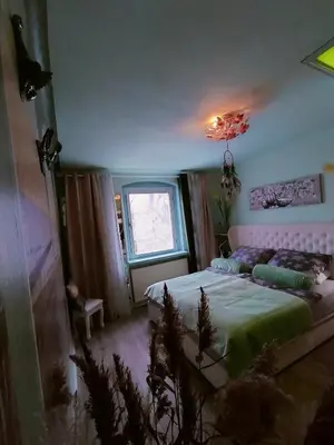 Ein Bett oder Betten in einem Zimmer der Unterkunft Apartment Villa Karena mit 2 Schlafzimmern