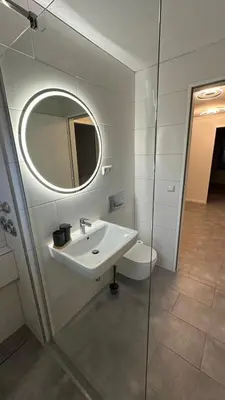 Ein Badezimmer in der Unterkunft Möbliertes Apartment in Berlin Schönefeld