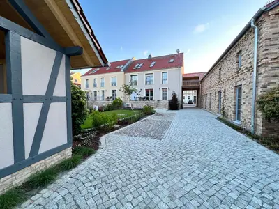 Das Gebäude in dem sich die Ferienwohnung befindet