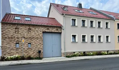 Das Gebäude in dem sich die Ferienwohnung befindet