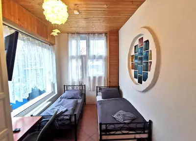 Ein Bett oder Betten in einem Zimmer der Unterkunft Monteur-Haus Grüber Berlin Marzan, Hellersdorf, Lichtenberg