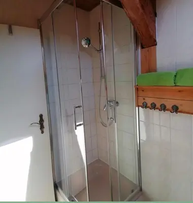 Ein Badezimmer in der Unterkunft Ferienwohnung am See