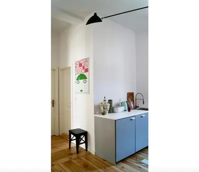 Grundriss der Unterkunft Colorful design 2room w balcony next Maybachufer