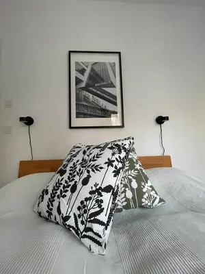 Ein Bett oder Betten in einem Zimmer der Unterkunft Ihre Auszeit am See