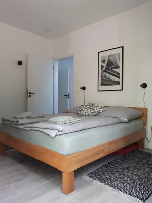 Ein Bett oder Betten in einem Zimmer der Unterkunft Ihre Auszeit am See