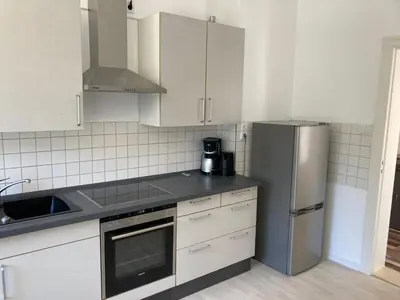 Küche/Küchenzeile in der Unterkunft 2 Zimmer-Apartment 72 qm bei Berlin