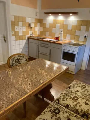 Küche/Küchenzeile in der Unterkunft Ferienwohnung am Waldesrand