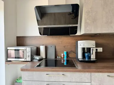 Küche/Küchenzeile in der Unterkunft Ferienhaus Havelzeit in Werder an der Havel