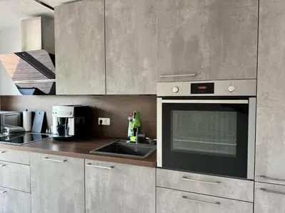 Küche/Küchenzeile in der Unterkunft Ferienhaus Havelzeit in Werder an der Havel