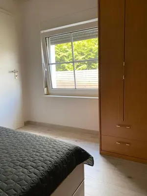 Ein Bett oder Betten in einem Zimmer der Unterkunft Nati's Beetzsee-Bungalow