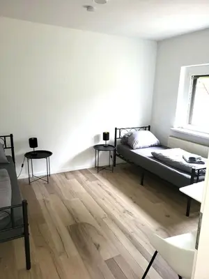 Ein Bett oder Betten in einem Zimmer der Unterkunft Monteur-Haus Heinrich Berlin Marzahn, Hellersdorf, Lichtenberg