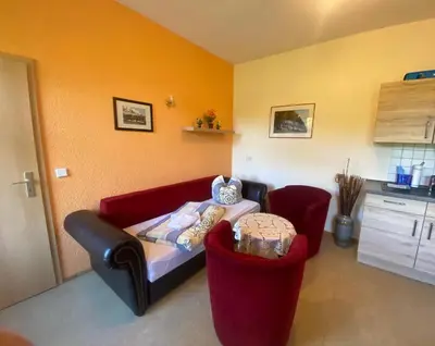 Ein Sitzbereich in der Unterkunft Ferienwohnung 3 - b71051