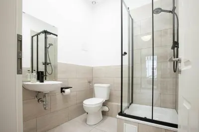 Ein Badezimmer in der Unterkunft Atelier Centrál