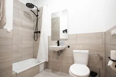 Ein Badezimmer in der Unterkunft Atelier Centrál