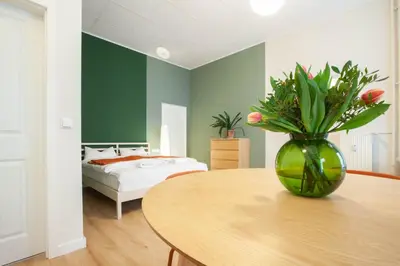 Ein Bett oder Betten in einem Zimmer der Unterkunft Atelier Centrál