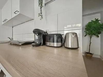 Küche/Küchenzeile in der Unterkunft Studio nähe Volkspark Friedrichshain - 45 QM