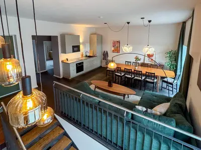 Küche/Küchenzeile in der Unterkunft Schönhaus Prenzlauer Berg - Großzügiges Design-Apartment