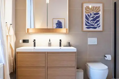 Ein Badezimmer in der Unterkunft Schönhaus Prenzlauer Berg - Großzügiges Design-Apartment