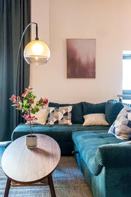 Ein Sitzbereich in der Unterkunft Schönhaus Prenzlauer Berg - Großzügiges Design-Apartment