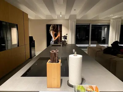 Ein Sitzbereich in der Unterkunft Highclass luxury penthouse near Kudamm
