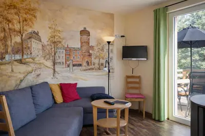 TV/Unterhaltungsangebot in der Unterkunft Ferienhaus Cottbus
