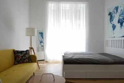 Ein Bett oder Betten in einem Zimmer der Unterkunft Familienfreundliches Apartment im Herzen Berlins