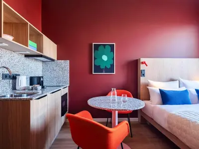 Küche/Küchenzeile in der Unterkunft Numa Berlin Friedrichshain