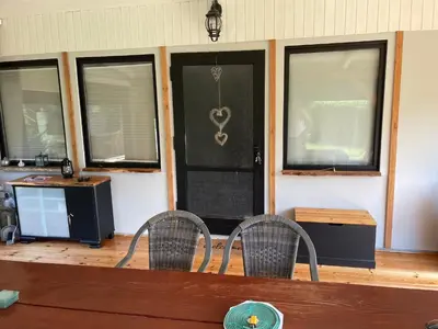 Küche/Küchenzeile in der Unterkunft Ferienhaus Garten und Pool Ferienwohnung und Gästehaus
