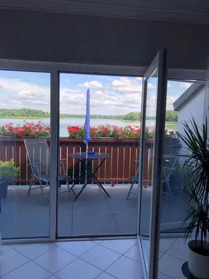 Ein Balkon oder eine Terrasse in der Unterkunft Haus Evelyn