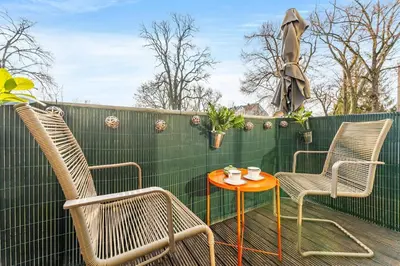 Grundriss der Unterkunft 3 Zimmer, Beamer, Balkon, Disney Plus