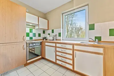 Küche/Küchenzeile in der Unterkunft 3 Zimmer, Beamer, Balkon, Disney Plus