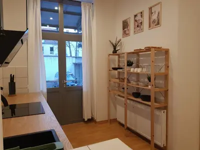 Küche/Küchenzeile in der Unterkunft Apartment Ferienglück - Zentraler Rückzugsort