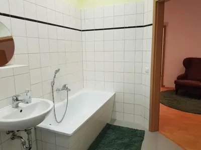 Ein Badezimmer in der Unterkunft Apartment Ferienglück - Zentraler Rückzugsort