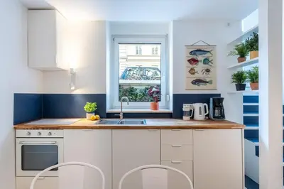 Küche/Küchenzeile in der Unterkunft Stylish Apartment 2 Bath r Bergmannkiez, Kreuzberg