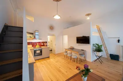 Küche/Küchenzeile in der Unterkunft Urban Studio in Friedrichshain-Kreuzberg
