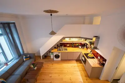 Küche/Küchenzeile in der Unterkunft Urban Studio in Friedrichshain-Kreuzberg