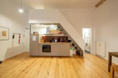 Küche/Küchenzeile in der Unterkunft Urban Apartment Friedrichshain Boxhagenerstraße