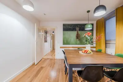 Küche/Küchenzeile in der Unterkunft Unique Ap Kreuzberg 4 Bed Rooms