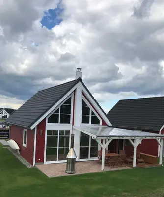 Das Gebäude in dem sich die Ferienwohnung befindet