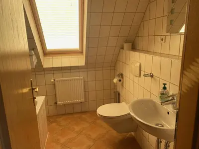 Ein Badezimmer in der Unterkunft Pension zum Zenshaus große Auszeit
