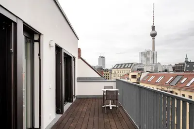 Ein Balkon oder eine Terrasse in der Unterkunft Numa Berlin Nook