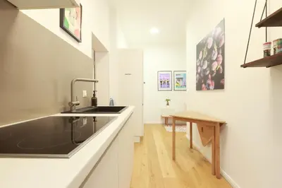 Küche/Küchenzeile in der Unterkunft P42 Room22 Apartment Kollwitzkiez