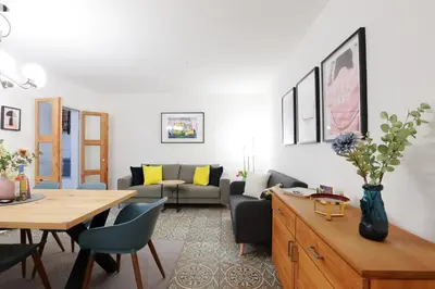 Ein Sitzbereich in der Unterkunft N15 - Room22 Apartment Familyhouse