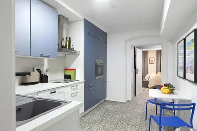 Küche/Küchenzeile in der Unterkunft N15 - Room22 Apartment Familyhouse