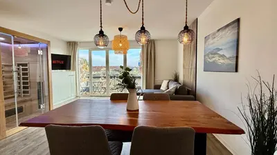TV/Unterhaltungsangebot in der Unterkunft Modernes Apartment im Boho Style