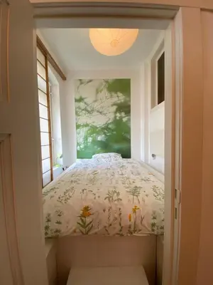 Ein Bett oder Betten in einem Zimmer der Unterkunft Beautiful Apartment popular area