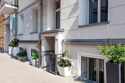 Das Gebäude in dem sich die Ferienwohnung befindet