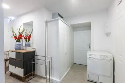 Küche/Küchenzeile in der Unterkunft S31 - Room 22 Apartment Bergmannstraße Front