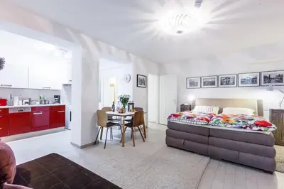 Küche/Küchenzeile in der Unterkunft S31 - Room 22 Apartment Bergmannstraße Back
