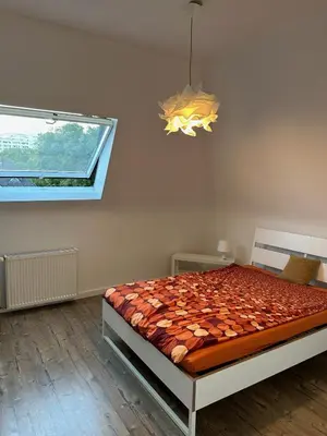 Ein Bett oder Betten in einem Zimmer der Unterkunft Beautiful Designer Loft